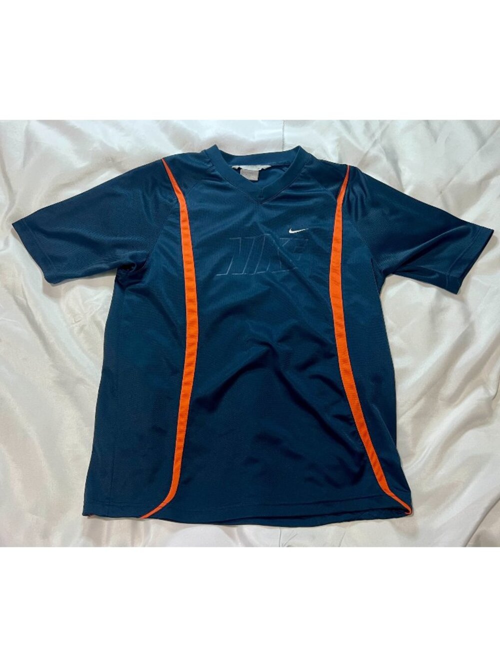 Vintage Nike Blue Orange Tee Shirt Size S